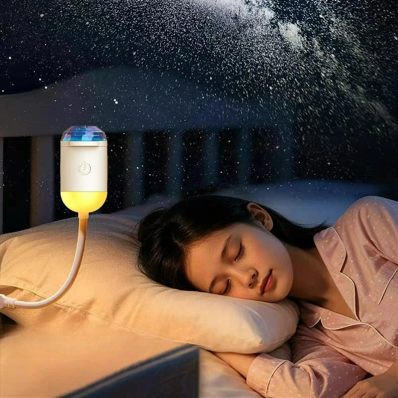 2026 New Voice Control USB Star Galaxy Projector Night Light LED Starry Sky Lamp Dimmable Kids Gift Bedroom Decor