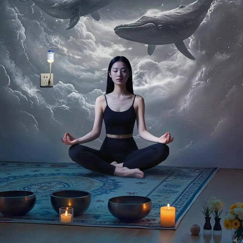 2026 New Voice Control USB Star Galaxy Projector Night Light LED Starry Sky Lamp Dimmable Kids Gift Bedroom Decor