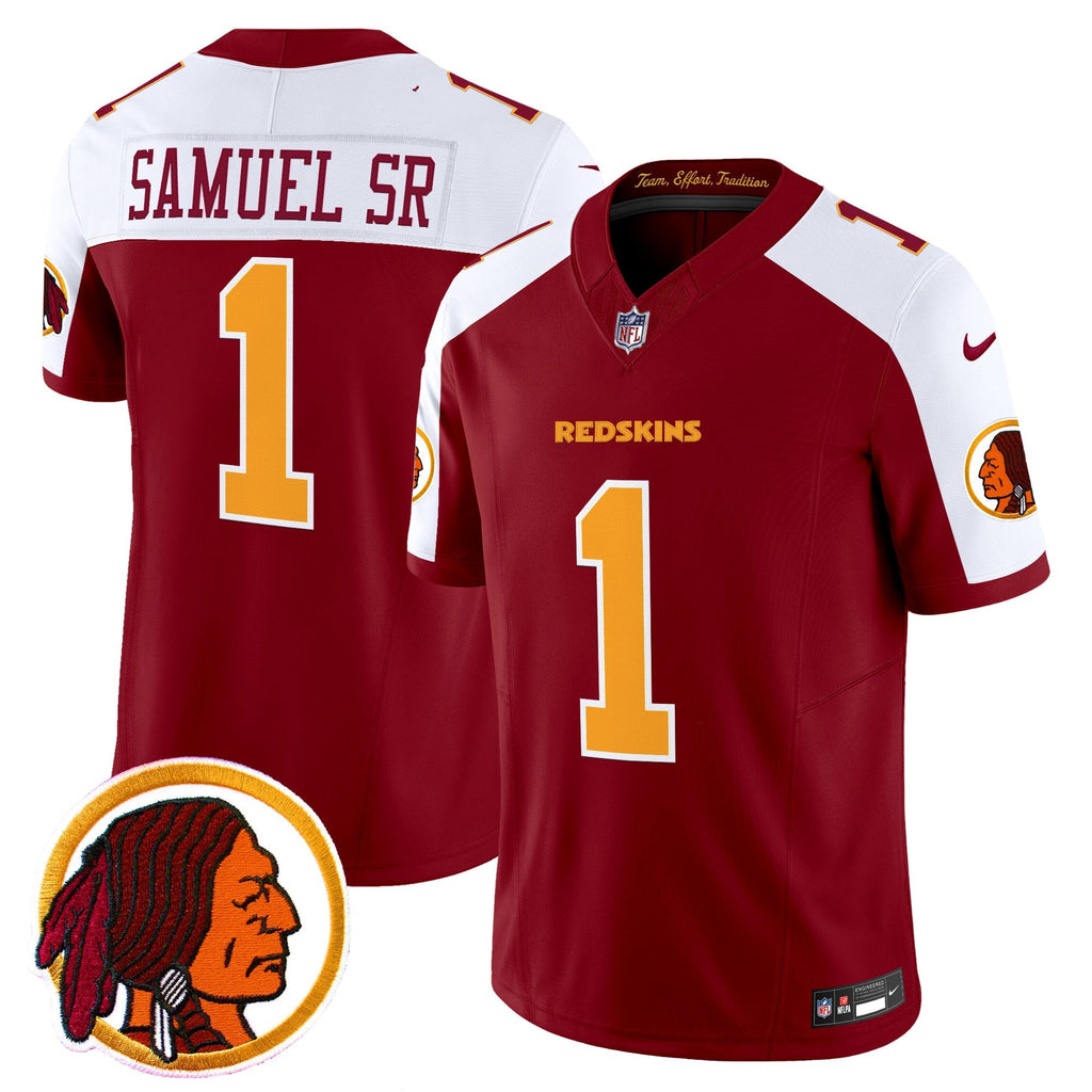 Men's Washington Redskins Throwback Vapor Limited Jersey V2 - All Stitched