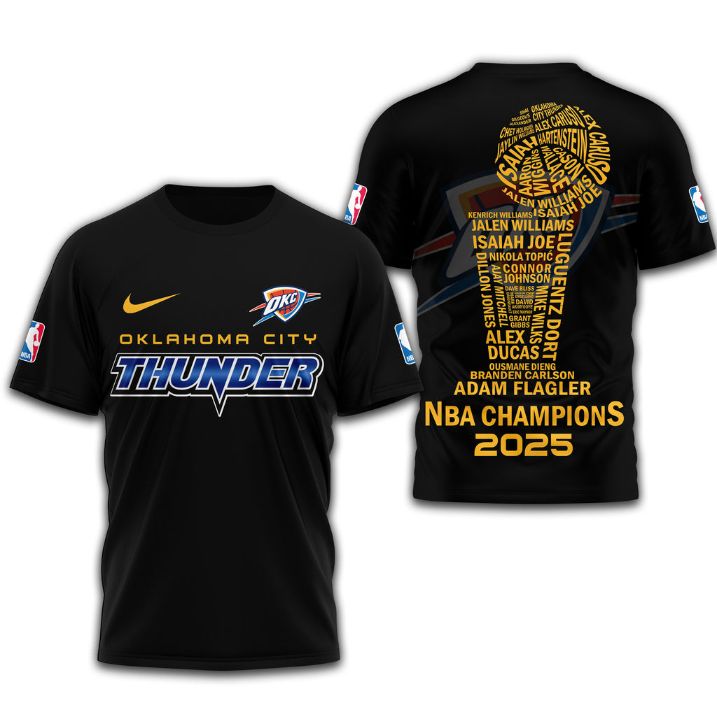 Oklahoma City Thunder | Premium NBA Champions 3D Shirt TD