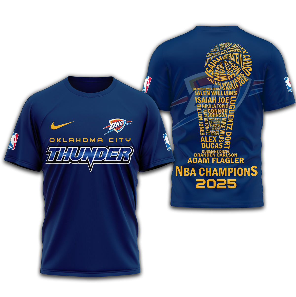 Oklahoma City Thunder | Premium NBA Champions 3D Shirt TD