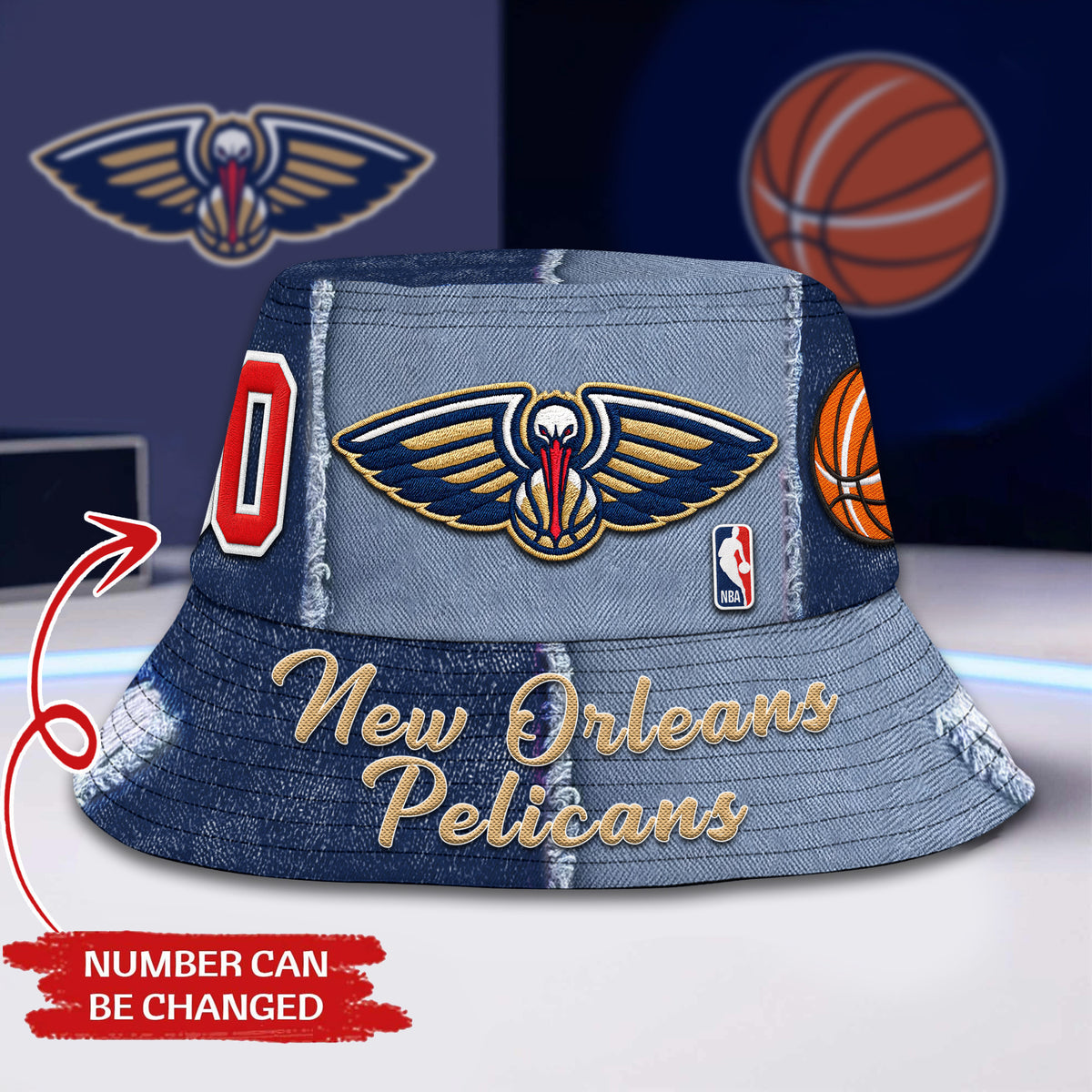 New Orleans Pelicans | Premium NBA Bucket Hat TD