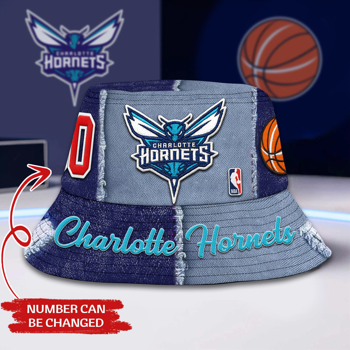 Charlotte Hornets | Premium NBA Bucket Hat TD
