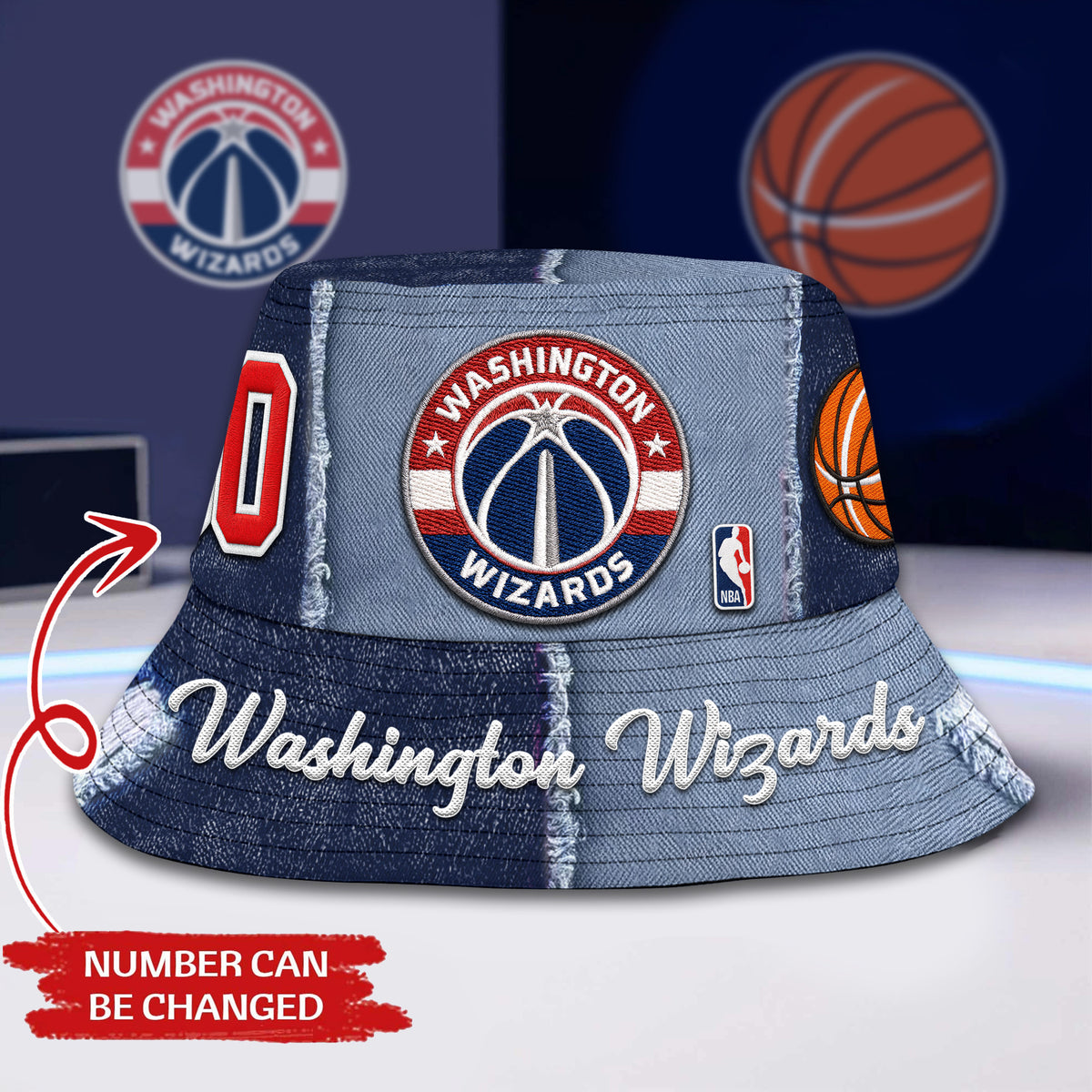 Washington Wizards | Premium NBA Bucket Hat TD