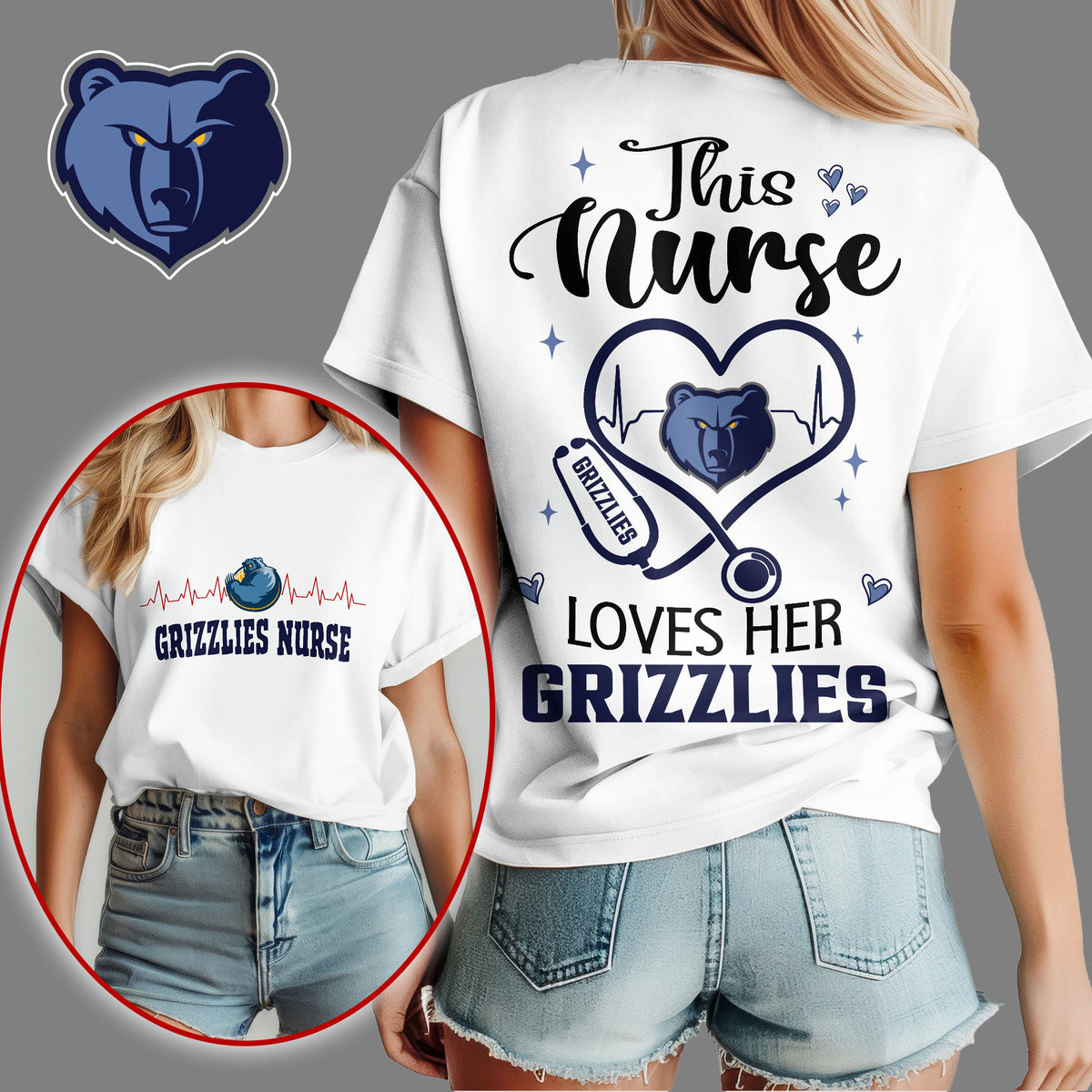 Memphis Grizzlies | Premium NBA Nurse Appreciation Month Women's Shirt NY