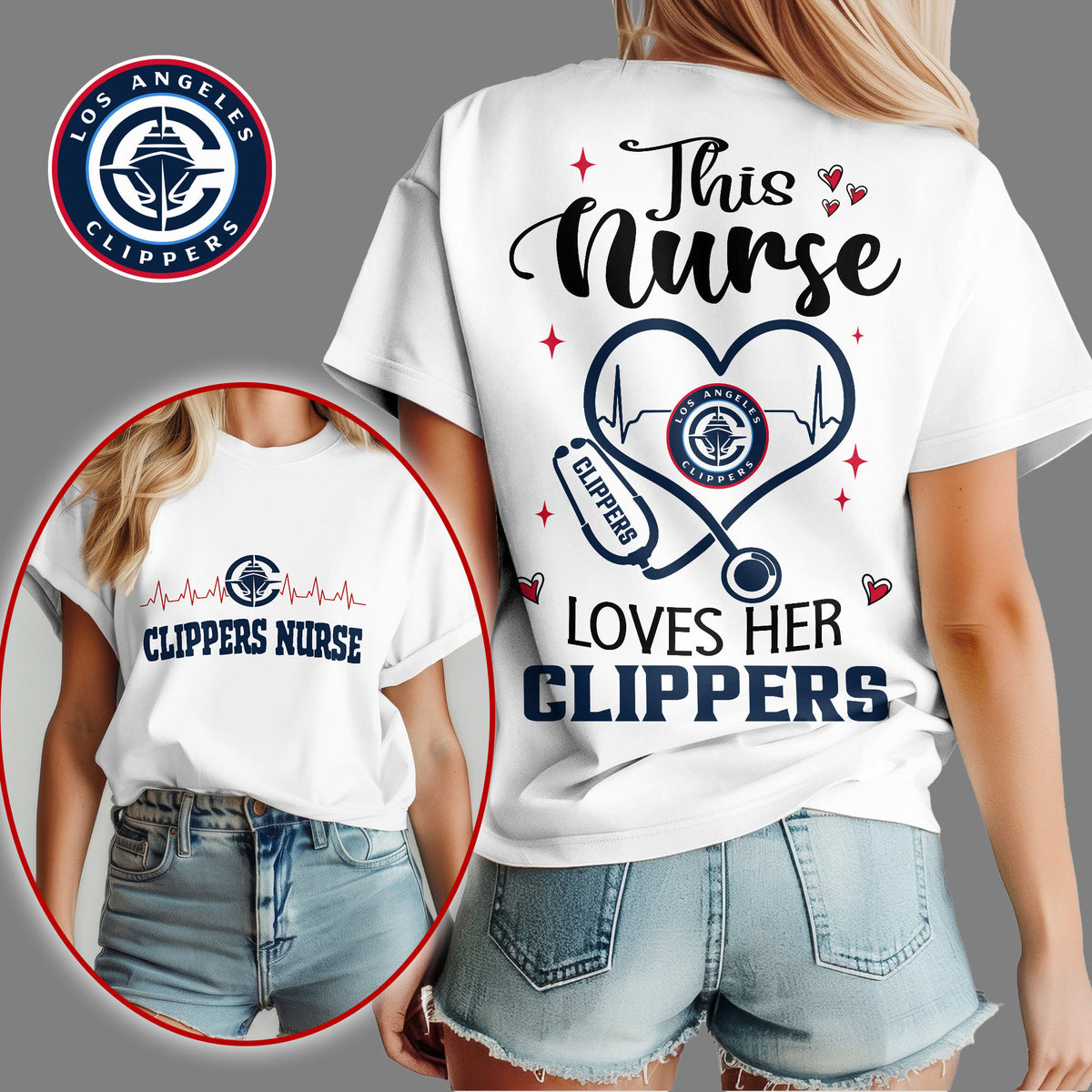 LA Clippers | Premium NBA Nurse Appreciation Month Women's Shirt NY