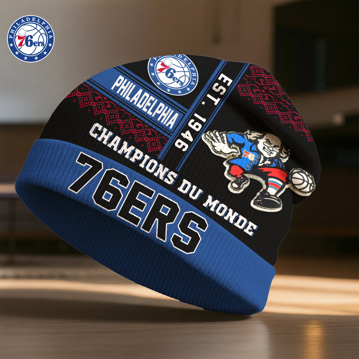 Philadelphia 76ers | Premium NBA Champions Du Monde Beanie Hat HY