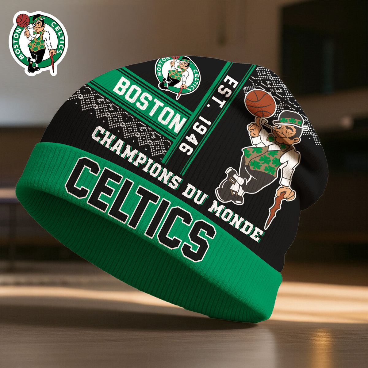 Boston Celtics | Premium NBA Champions Du Monde Beanie Hat HY