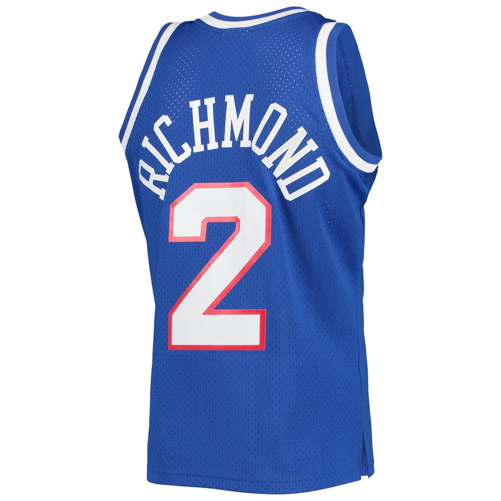 Men's Mitch Richmond Sacramento Kings 1992-93 Royal Blue Swingman Replica Jersey By Mitchell & Ness